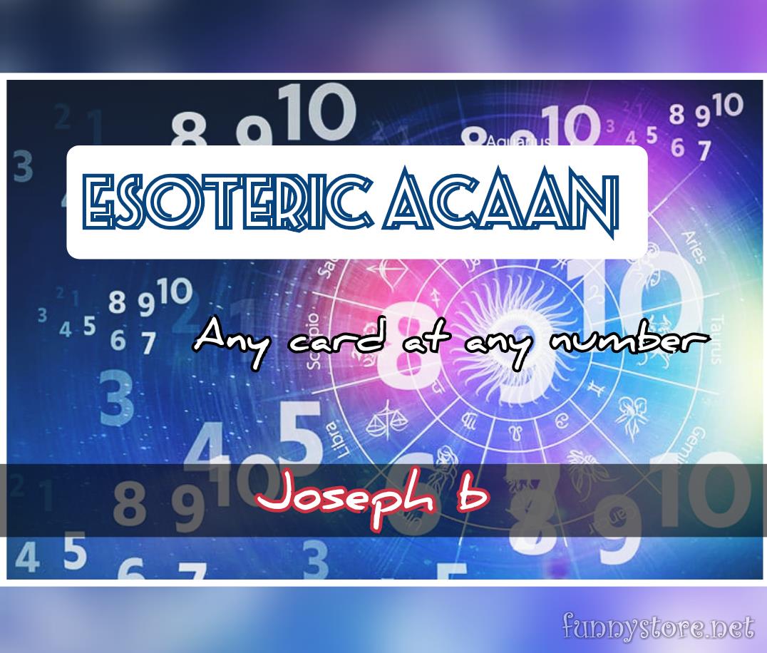 Joseph B. - ESOTERIC ACAAN